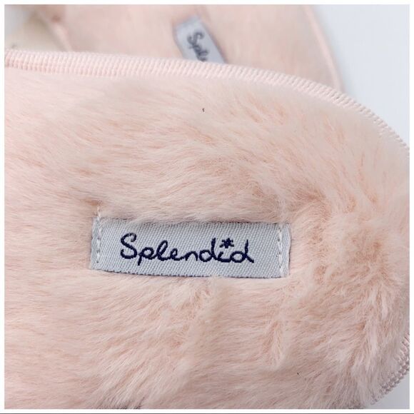 SPLENDID Pink Fluffy Crisscross Peep Toe‎ Slippers M/L NWT - Picture 7 of 11